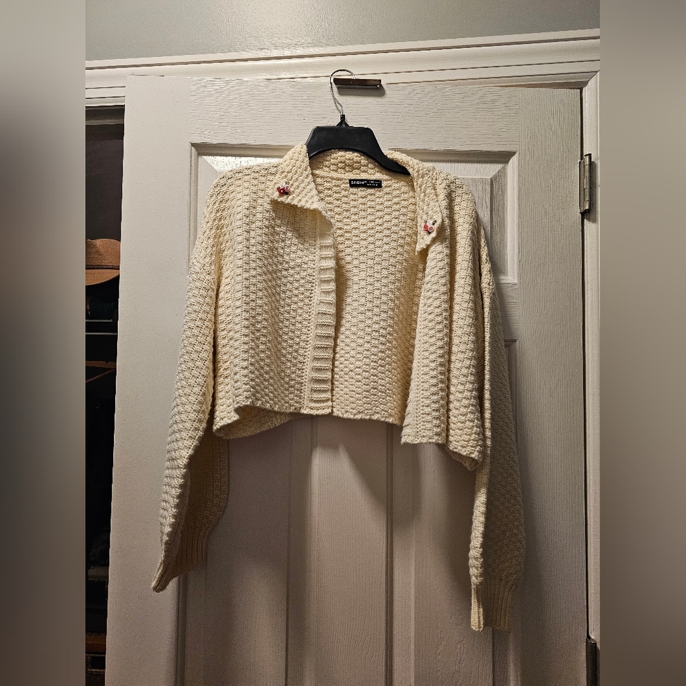 Cropped Yellow Cardigan